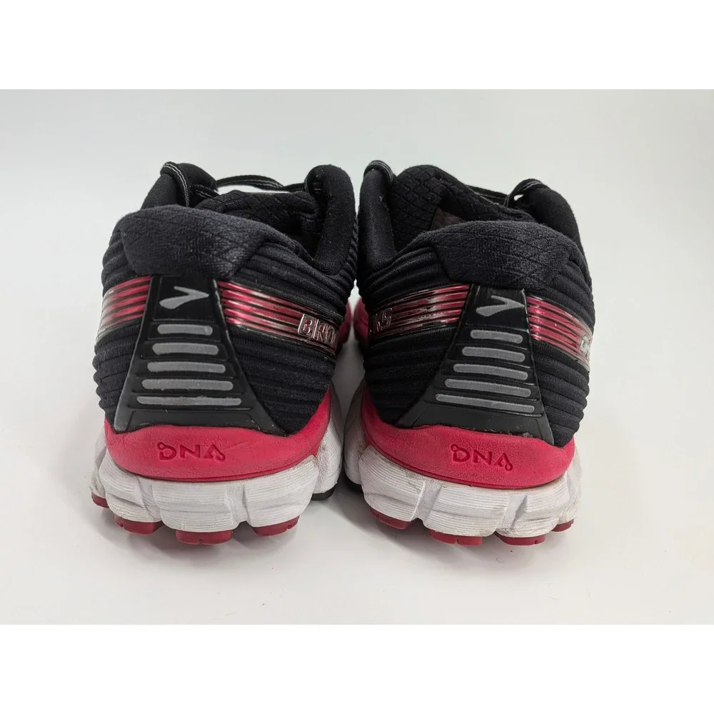 Brooks Ghost 9 Womens Running‎ Shoes Pink Black Gold 1202251B656 Size 8.5